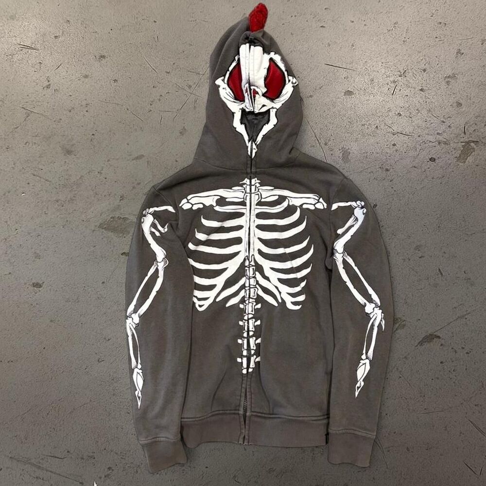 Y2K Womens Tony Hawk Skater Zip Up Hoodie SZ M